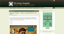 Desktop Screenshot of kingsenglish.info